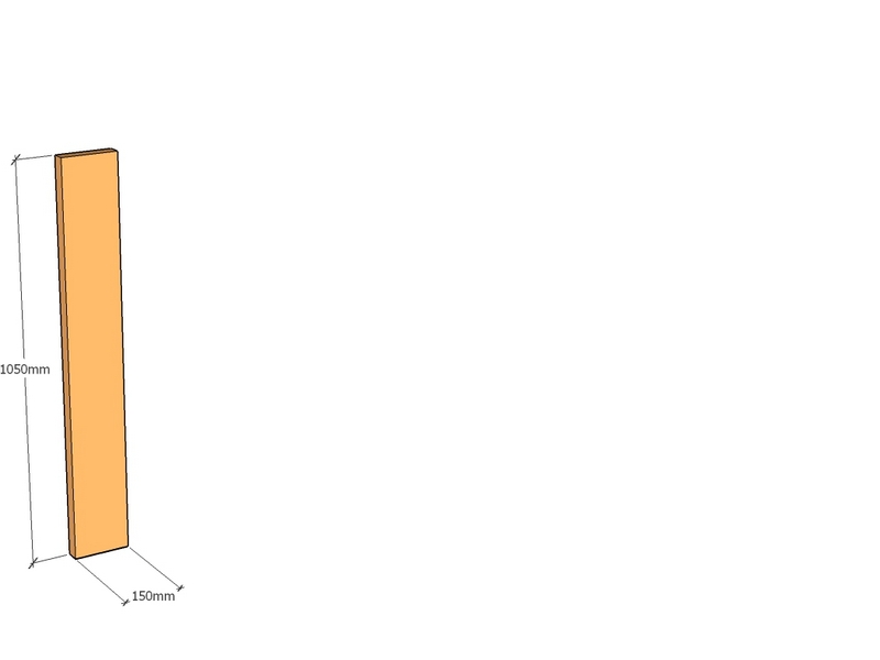 Corten Panel 150 x 1050 x 2mm Top